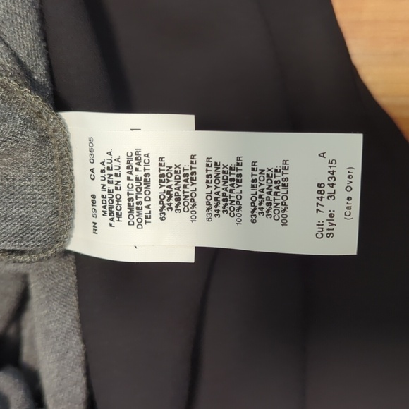 Karen Kane Mock Neck Layered Sweater Women's Large Charcoal And Black NWT Office - Picture 8 of 10